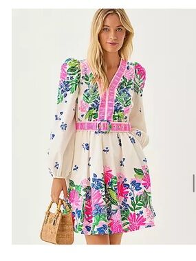 Worn 2x! EUC lilly Pulitzer chyanna dress in endless summer